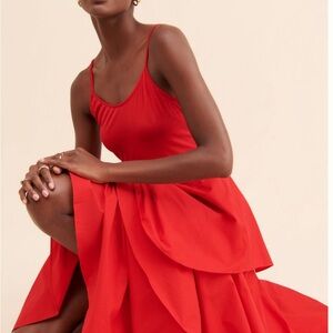 Anthropologie Helene Tiered Maxi M worn once